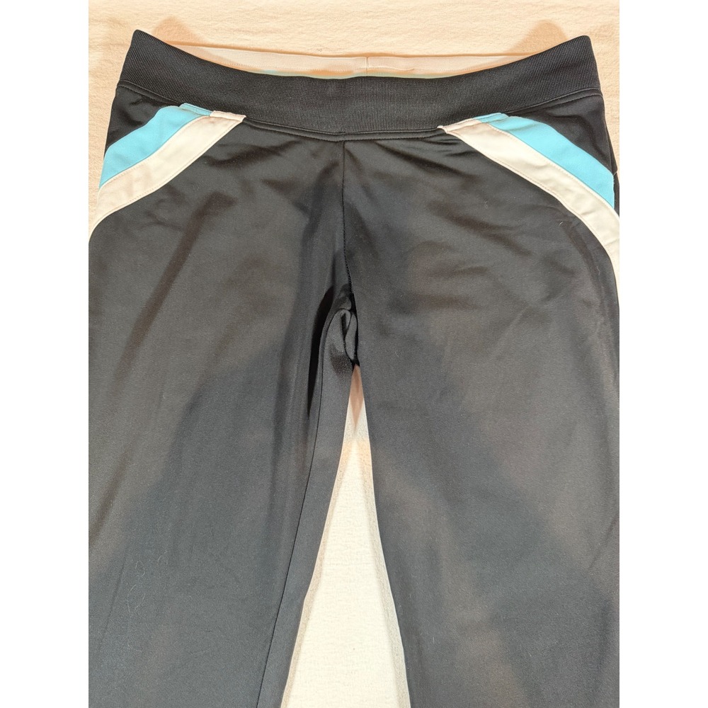 Nike Womens Track Pants Black Blue White Flare Leg Athletic Size Large - Picture 5 of 16